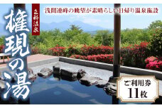 権現の湯　ご利用券　11枚