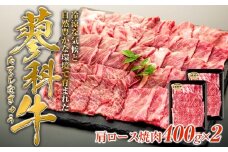 蓼科牛肩ロース焼肉用400g×2　　　
