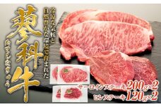 蓼科牛サーロインステーキ200g×2・ヒレステーキ120g×2　　