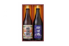 029-003 【原材料費高騰のため10月より値上げ】 ＜手土産好適品＞  御湖鶴 純米辛口・純米吟醸五百万石セット