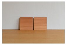 034-003【使い込むほど風合い増す】県産材を使用したコースター（唐松）