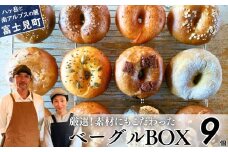《※人気の為※現受注分3ヶ月以内発送》 ベーグル専門店が作る ベーグルBOX 9個入り おまかせ詰め合わせ 『外はパリッ、中はふわもち。』【パン 手作り 自家製 個包装 便利 グルメ 食べ比べ 詰め合わせ もちもち 朝食 おやつ 食品 冷凍】