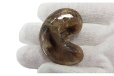 勾玉 ブラウンルチル 天然石 ペンダント アクセサリー