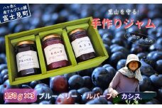 チルチルのジャム 150g×3個セット（赤いルバーブ・ブルーベリー・カシス）