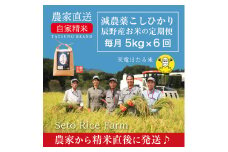 081 天竜ほたる米定期便 5kg×6回 上旬 毎月 / 瀬戸ライスファーム /