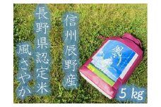 275 先行予約 風さやか 5kg /根橋ファーム/令和7年産 長野県認証米 こだわり 冷めても おいしい 信州 長野県 辰野町 白米 玄米 精米 減 環境にやさしい農産物