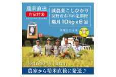 094 天竜ほたる米 定期便 10kg×6回 隔月 / 瀬戸ライスファーム /