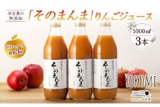 ジュース リンゴジュース 3本 セット 詰め合わせ 与古美の無添加「そのまんま」りんごジュース りんご リンゴ 林檎 長野 飲料ドリンク 果汁飲料 フルーツジュース フルーツ 果物 信州産 長野県産 産地直送 おすすめ 　[№5675-1036]