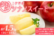 訳あり りんご 上伊那産 シナノスイート 4.5kg 16～18玉 林檎 リンゴ 傷 キズ 果物 くだもの フルーツ 旬の果物 旬のフルーツ 家庭用 訳アリ 信州 長野 長野県 [№5675-1178]