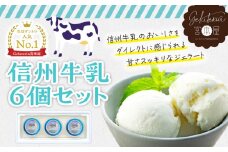 ジェラート 信州牛乳 6個 セット 詰め合わせ 当店人気No.１ジェラート ミルク アイス アイスクリーム シャーベット 美味しい デザート 人気 砂糖控えめ 甘さスッキリ ヘルシー [№5675-1303]