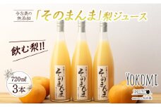 飲む梨!! 信州産　高級南水梨100%そのまんまジュース3本入　高い糖度の南水梨を使用!　[№5675-1462]