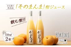 飲む梨!! 信州産　高級南水梨100%そのまんまジュース2本入　高い糖度の南水梨を使用!　[№5675-1461]