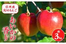 2025年!甘い!幻のりんご＜あいかの香り＞約3㎏　信州のりんご【1041410】