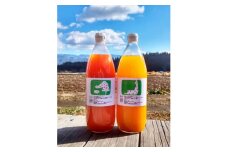 信州産　にんじんとりんごのジュース　1L ×6本(赤3本+黄3本)　100%ストレート【1379588】