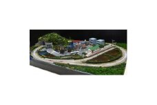 Nゲージ 鉄道ジオラマレイアウト 90×60cm 単線 引込駅のある街並み(ポイント電動化)【1591049】