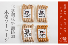 SF03-25C 無添加！さんさん豚ソーセージセットB ／（140g×4種類入）【化学調味料不使用】// 長野県産豚肉 南信州 ポーク バークシャー種 安全 安心 冷凍 贈答 ギフト