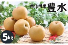 JA06-25A 梨 豊水 約5kg ／2025年9月上旬～9月下旬ごろ配送予定 //和梨 南信州 長野県 糖度センサー選別  新鮮 厳選 贈答
