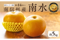 JA09-25A 梨 南水 約5kg ／2025年9月中旬〜10月中旬頃配送予定 // 糖度センサー選別 厳選 南信州 長野県 和梨 なし ナシ 新鮮 厳選 贈答