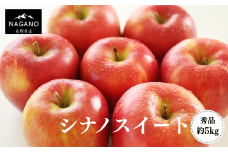 MS09-25A りんご シナノスイート（長野県産秀品）約5kg / 2025年10月中旬～11月中旬頃 配送予定 // 長野県 南信州 贈答 りんご リンゴ 林檎 シナノスイート