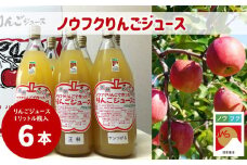 WF13-25E ノウフクりんごジュース 1ℓ×6本 // 長野県 南信州 松川町産 リンゴジュース サンつがる 王林 サンふじ 林檎 果汁飲料 ノウフクJAS 数量限定 農福連携 果汁100％ ストレートジュース