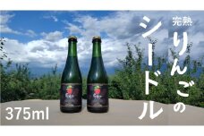 WC15-25F マルダイ大場農園シードルハーフ（375ml） 2本セット // 長野県 南信州 松川町産 りんごのお酒 リンゴ 林檎 シナノスイート 秋映 シナノゴールド サンふじ 数量限定 辛口