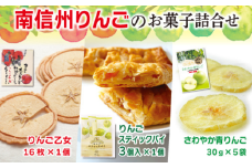 MZ04-25D 南信州りんごのお菓子詰合せ // 長野県 南信州 ギフト 贈答 お菓子 銘菓 お土産 りんごのお菓子 アップルパイ りんごせんべい ドライフルーツ 青りんご 食品ロス フードロス 詰め合わせ 食べ比べ 優秀味覚賞