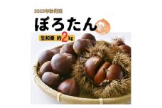 【9月中旬発送】 生栗「ぽろたん」約2kg 長野県 信州 南信州 高森町 くり クリ 和栗 中平農園