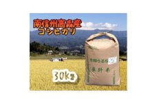 2025年産【南信州高森産】コシヒカリ精米30kg 長野県 信州 南信州 高森町 米 コメ 農事組合法人フクロウ