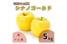 信州まると農園の完熟りんご シナノゴールド 5kg (秀・マル秀 混在) 長野県 信州 南信州 高森町 農家直送 果物 くだもの 旬のりんご