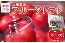 佐藤農園のフルーツトマト | 数量限定 トマト フルーツ 甘い 送料無料 信州 長野