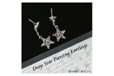 ブランツ 透かし星の2wayピアス  ｜ 星 ドロップ ピアス 銀 多用途 star 唐草 透かし 耳飾り 宇宙 星空 誕生日 クリスマス 950 2way シルバー　プレゼントラッピング