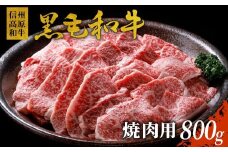 信州高原和牛 焼肉 800g 国産黒毛和牛 バラ肉 モモ肉 盛り合わせ 18000円 BBQ