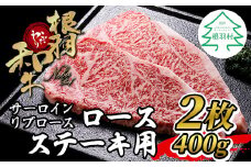 とろけると大好評！国産黒毛和牛 ロースステーキ用(サーロイン・リブロース） 2枚 400g 根羽こだわり和牛 個包装 ステーキ 霜降りステーキ サーロイン  15000円