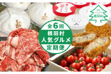 新商品が入った！全6回！根羽村人気グルメ定期便★ 切り落とし 国産黒毛和牛 根羽牛 生ソフトクリームアイス アイスクリーム 紅ほっぺ 紅ほっぺいちご 苺アイス コロッケ トマト フルティカトマト 鹿肉まん 鹿肉 30000円 30,000円