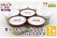 【敬老の日✿熨斗対応】乳原100％南信州産！ミルク感たっぷり！生ソフトクリーム＆バニラアイス 7個入り80ml 5000円 アイスクリーム バニラアイス マダガスカル産 バニラビーンズ アイス　お祝い ギフト 贈り物 熨斗 熨斗対応 敬老の日