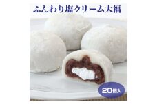 7-M21　<喬木村内工場製造>ふんわり塩クリーム大福 20個セット
