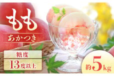 A-1 もも　あかつき 約5kg【10～18玉】※2025年発送　先行予約分※