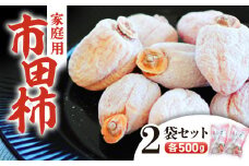 A-111　信州の特産品「市田柿」家庭用500ｇ×2袋セット＜2026年1月上旬～2月下旬発送＞