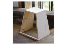 ＜家具木工山戸＞しっとり肌ざわり、こうやまきスツール【1245418】