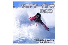 やぶはら高原スキー場 シニアシーズン券 引換券【1516842】
