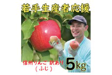若手生産者応援 りんご （ふじ） 訳あり 5㎏ 数量限定 先行予約 山崎健司 家庭用