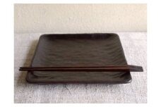 皿 & 箸 セット ( 四方皿1枚 & 取り箸1膳 ) 工房ととか｜ 工芸品 食器セット 名工房 人気 おすすめ 皿 箸  伝統 高級 ギフト 送料無料 長野県 筑北村 信州 ふるさと納税