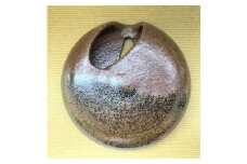 花器 花 壁掛け花入 陶器 1個 ( 約径12.5cm × 厚さ3.5cm ) 田屋窯