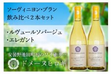 白 ワイン ソーヴィニヨン・ブラン 2種 飲み比べ 750ml×2本 [ヴィニョブル安曇野 DOMAINE HIROKI 長野県 池田町 48110705] 白ワイン セット お酒 酒