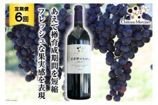 赤ワイン 定期便 安曇野メルロー 750ml 6回 計 6本 [シャトー・メルシャン 勝沼ワイナリー 長野県 池田町 48110304] 赤 ワイン ギフト お酒 シャトー