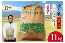 【俺の米】米 令和7年 コシヒカリ 無洗米 11kg [薄井 大地 長野県 池田町 48110782] お米 精米 白米 こしひかり 美味しい 農家 直送