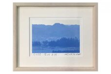 *福本吉秀版画 「 有明夕照 」 ｜ 版画 アート 雑貨 絵 インテリア 絵画 風景画 長野県 松川村 信州