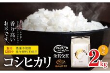  【令和7年度産先行予約】コシヒカリ 2㎏ 栽培期間中 農薬不使用 | 米 お米 コメ こめ 精米 白米 はくまい コシヒカリ 無農薬 無化学肥料 栽培米 無農薬栽培米 特別栽培米 優秀賞 最高金賞 長野県 松川村 信州