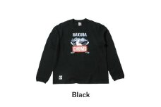CHUMS×HAKUBA BOOBYFACE フロントプリント ロングスリーブ Tシャツ メンズ  L /ブラック【P0550529_L_BL】