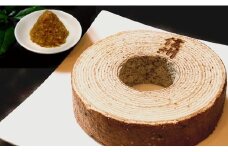 はくばうむ「信州味噌」（直径約14cm）1個/長野県白馬村　Ricca　バウムクーヘン　スイーツ　ホール　みそ　お取り寄せ　ギフト　お土産【G0380341】